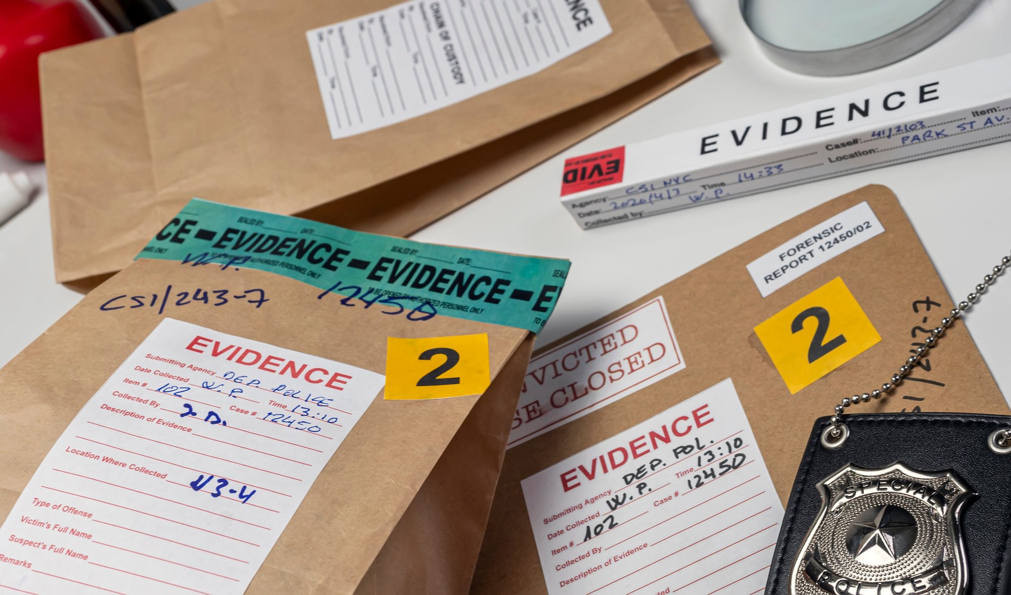 files-and-evidence-bag-in-a-crime-lab-conceptual-2023-11-27-04-52-29-utc
